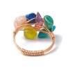 detalle anillo chips piedras semipreciosas colores