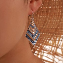 pendientes xxl azules verano