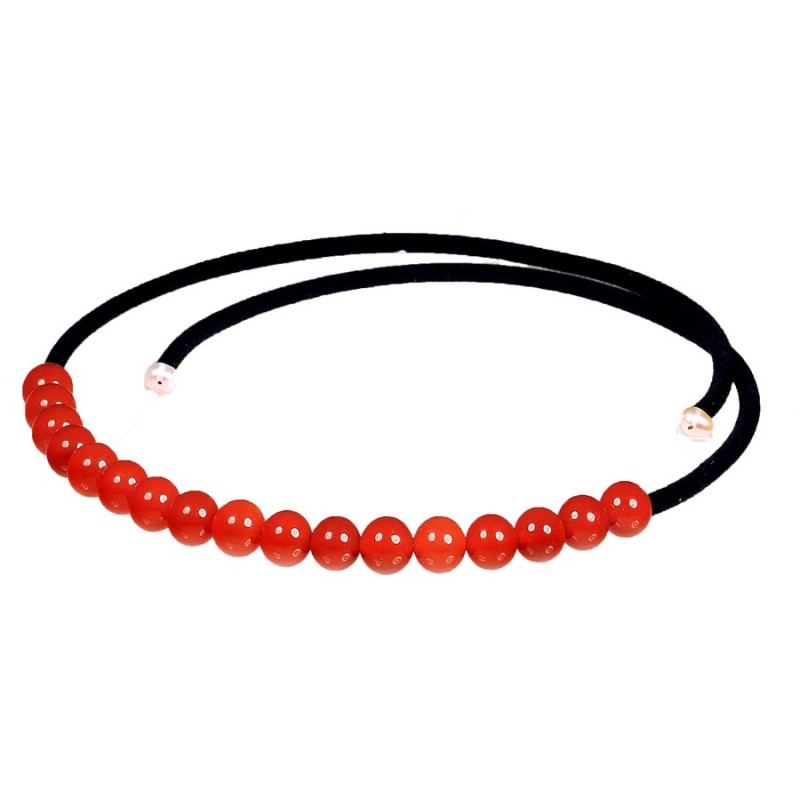 Gargantilla de Cornalinas naturales