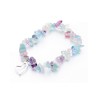 Brazalete fluoritas con  corazón