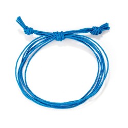 Pulsera algodon azul