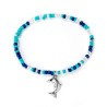 pulsera abalorios azules