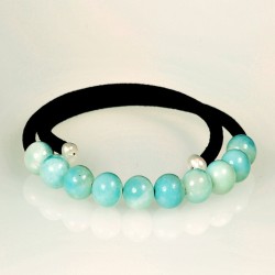 Pulsera agamarinas naturales