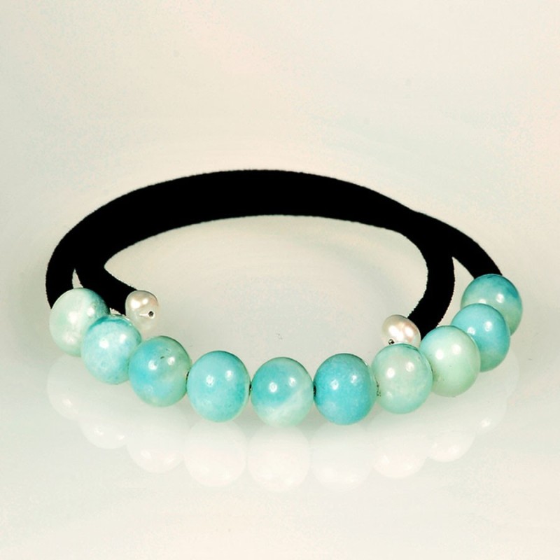 Pulsera agamarinas naturales