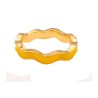 Anillo esmalte amarillo ovalado